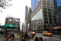 The New York flagship location, now Manhattan Mall, is on the right