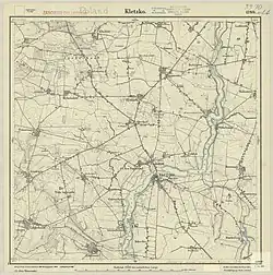 German map of the Gmina Kłecko from 1919, the village of Wilkowyja was marked as Neu Paulsdorf