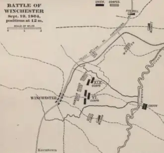 old map with troop positions at city