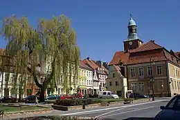 Historical town hall at the Freedom Square (Plac Wolności)