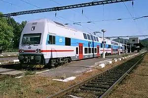 The whole unit in Beroun railway station, October 2006