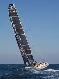 Racing yacht, Safran, in 2007