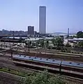 Topped-out 63 Building photographed in June 1984.