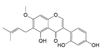 Chemical structure of 7-O-methylluteone