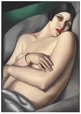 The Dream, an oil-on-canvas painting, private collection, by Tamara de Lempicka (1927)