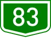 Main road 83 shield