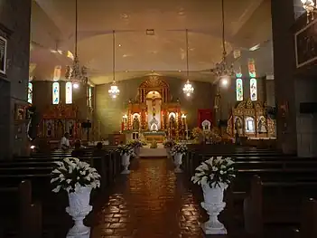 Church interior in 2018