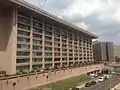 South Building (1968) of the L'Enfant Plaza complex, Washington, District of Columbia. The North Building (1968), also designed by Cossutta, is nearly identical.