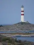 Oksøy Lighthouse off Kristiansand in Vest-Agder County