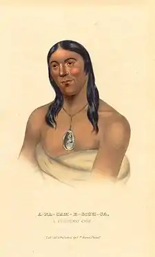 A-na-cam-e-gish-ca, A Chippeway (Ojibwe) chief