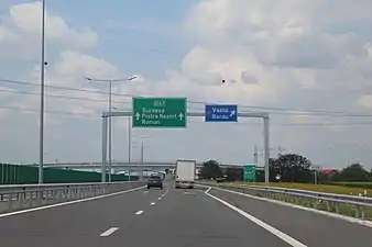 A7 motorway at Bacău bypass