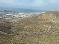 View from the hill to the port of Agadir