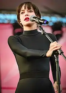 Myers performing in 2020