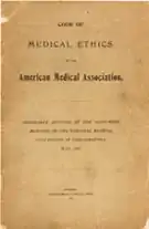 Code of Medical Ethics for the AMA, written by Thomas Percival