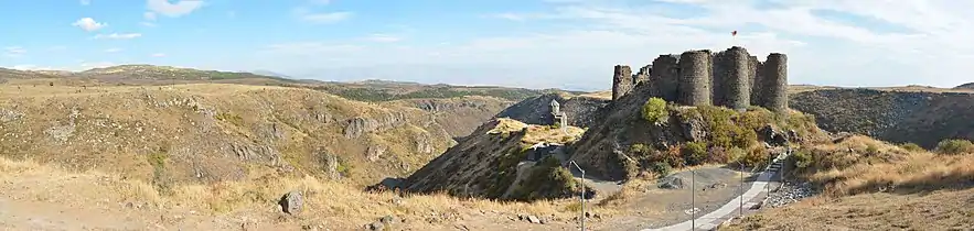 Panoramic View of fortress and church