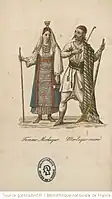 A Morlach couple (Vlachs that live in Croatia), Christian Geissler, before 1844