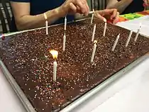 A sheet cake