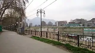 Footbridge connecting Abi Guzar Bund and Silk Factory road.