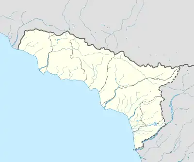 Beslakhuba is located in Abkhazia