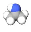 Space-filling model of acetone imine