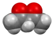 Space-filling model of the keto tautomer