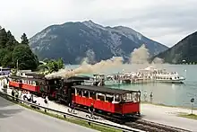 Achenseebahn with steam boat St. Benedikt (II)