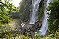 Acquafraggia waterfall view from the top