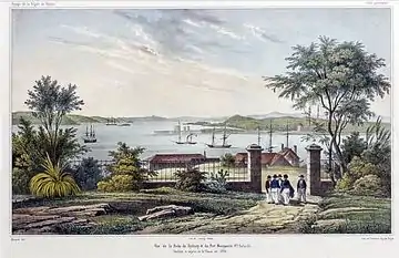 Bennelong Point and Fort Macquarie c. 1841.