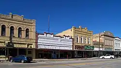 The 100 block of McCarty Ave, part of the Eagle Lake Commercial Historic District