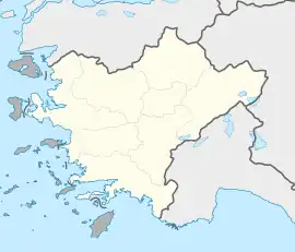 Atburgazı is located in Turkey Aegean