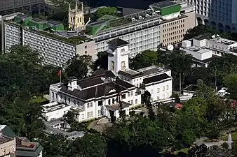 Government House, Hong Kong, reconstructed on the original roof in 1942 during the Japanese occupation