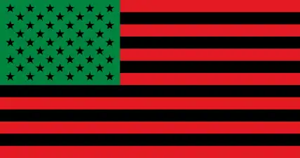 African American flag by David Hammons