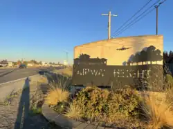 Welcome to Airway Heights sign on Highway 2