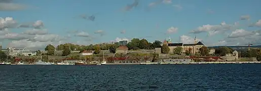 Akershus fortress seen from the west