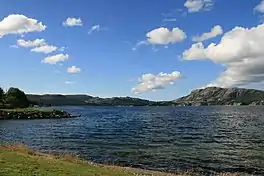 View of the lake Aksdalsvatnet