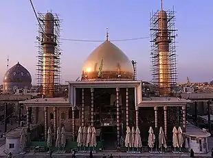 Al-Askari shrine in 2017, partially rebuilt after the bombings