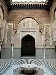 Eastern side of the courtyard, looking towards the entrance of the prayer hall