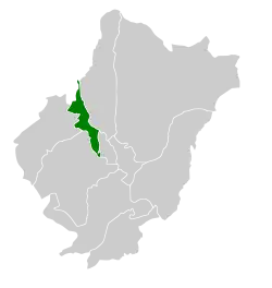 Location of Al Mandaq governorate in Al Bahah Region