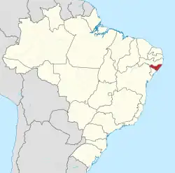 Location of Alagoas