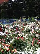 Aleksander Szczygło's tomb in Powązki