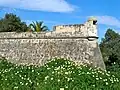 Bastion walls and sentry box.