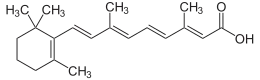 Skeletal formula of retinoic acid