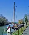 Barges moored on the Medway at Aylesford