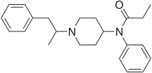 Chemical structure of α-methylfentanyl.