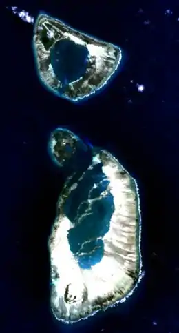 Satellite image of Alphonse Group(Alphonse Atoll north)