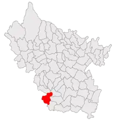 Location in Buzău County