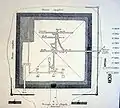 Pyramid complex of Amenemhat III; the tomb of Nubhetepti-khered is on the right labeled "2."