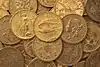 Gold double-eagle coins from the Hackney Hoard