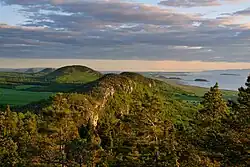 Inselbergs in Saint-André-de-Kamouraska.