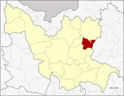 District location in Udon Thani province